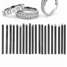 20Pcs Metal Stamps Set, 0.2x0.23in Jewelry Metal Stamping Tools, Professional Metal Design Stamps, Punch Stamp