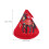 2Pcs Red Cotton Triangular Pot Handle Covers Heat Resistant Lid Caps 2
