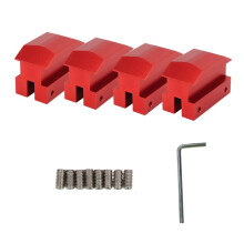 4 Pcs Aluminum Jack Pad Adapter with Wrench Anodized for Camaro 6th Gen 2016‑2024 Except Convertible