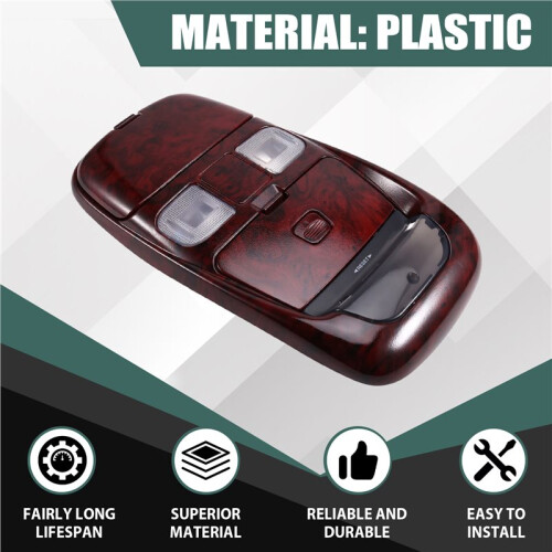 Console Reading Light RESET 55350657 55350660AF SN96TL2AA for  Ram 1500 2500 1998-2001 Front Dome Light Storage B 1