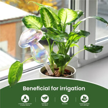 Plant Watering Globes-2pcs Self Watering Planter Insert,Plant Watering Devices,Glass Watering Bulbs for Indoor Plants