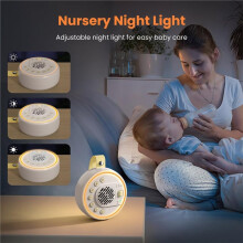Portable White Noise Machine with 22 Soothing Sounds, Night Light, Sleep Timer, and Wireless Connection