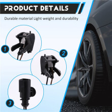 Car Front Windshield Washer Nozzle Jet with Heating for Sharan Alhambra 2001-2010 7M3955986B 7M3955181C