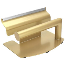 Foil Dispenser and Cutter for Salons, Metal Sawtooth, Non-Slip Base, Gold - Stability