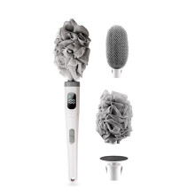 Electric Body Brush with Replaceable Heads - Rechargeable, Waterproof, 2-Speed Adjustable Back Scrubber for Shower