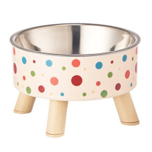 Cartoon Elevated Cat Bowl - Stainless Steel,Neck Protection&Anti-Choking,Large Capacity, Non-Slip Easy Clean Stylish Pet