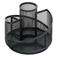 1PC Rotating Pen Holder Desktop Multi-Functional Storage Box Mesh360-Degree Free Rotation Pen Holder Office Supplies