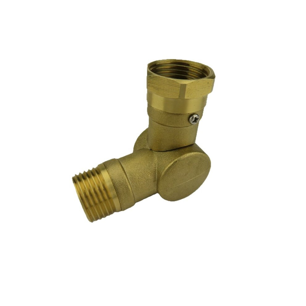 Garden Hose Swivel Adapter 180 And 360 Degree Metal Swivel Connector Adjustable Faucet For Irrigation Driveway Gold 6032933795580