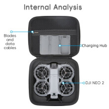 For Neo 2 Accessories Bag PU Storage Box Small Drone Body Cover Hard Case for Neo 2 Accessories