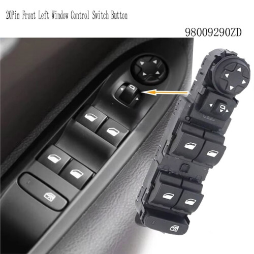 98009290ZD 20Pin Front Left Window Control  Button Window Lift  for  408 308S  C4L C4 2013-16 2