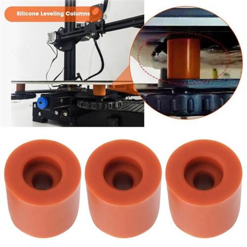 24PCS 3D Printer Silicone Heat-Resistant Leveling Column 16/18mm Outer Diameter 16mm Inner Diameter 4mm 1