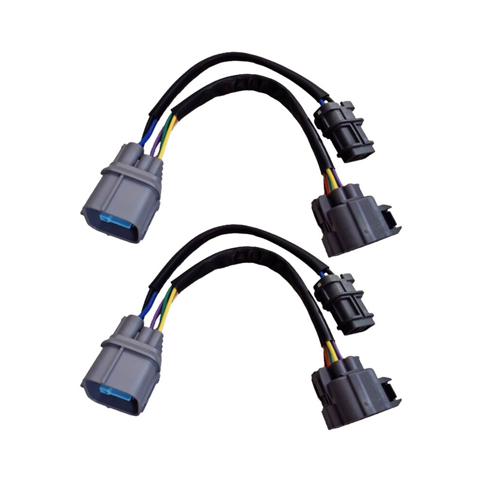 2Pcs Obd2 To Obd1 Distributor Engine Jumper Swap Harness Dizzy 10 Pin For 1999-2000 Si 96-01 Integra 4712869930041