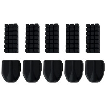 5 Stuks Siliconen Hoes voor Flashforge AD5X Verwarmingsblok, Siliconen Sokhoes en 5 Stuks Siliconen Mondstukborstelreinigingsborstel