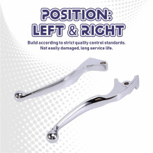 1Pair Clutch Brake Hand Levers Controls for Shadow 600 750 1100 VTX1300 VT1300 VTX 1988-2013 Chrome Skull Levers