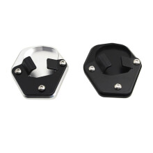 For Motorcycle Accessories Kickstand Foot Side Stand Extension Pad for Stelvio 2024 2025 2026 Silver & Black