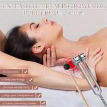 Tuning Forks for Healing Set (128Hz, 256Hz, 512Hz, 528Hz), Tuning Fork for Sound Healing Meditation Tool