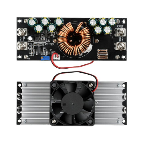 1500W - Instelbare Step-Down Voedingsmodule DC15V-90V Tot DC2.5V-72V Constante Spanning Instelbare Step-Down Voedingsmodule 1