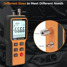 Digital Manometer, Professional Air Pressure Meter, 20.68kPa Gas Pressure Tester, HVAC Manometer, (Included Battery)