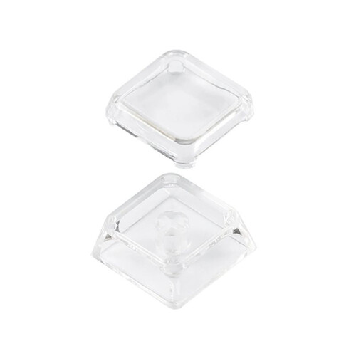 10pcs XDA Profile Transparent Keycaps for MX Mechanical Keyboards Blank PC Caps 2