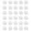 30pcs XDA Profile Transparent Keycaps for MX Mechanical Keyboards Blank PC Caps 1