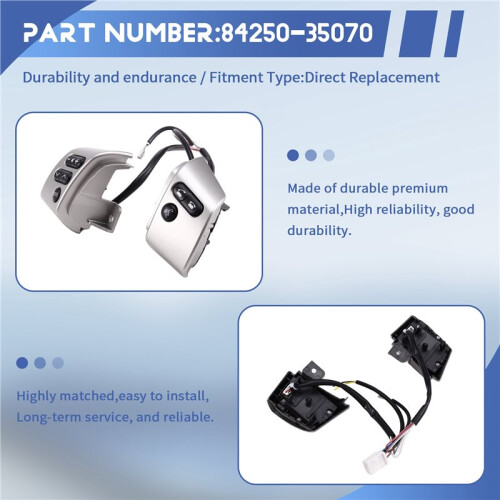 Multifunction Steering Wheel  Phone Volume Button 84250-35070 for    2006-2022 2