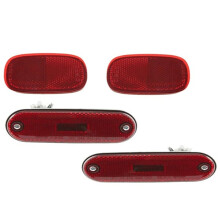 4Pcs Rear Bumper Reflector+Side Signal Lights for RAV4 1996-2000 81910-42010 81750-42010 81760-42010