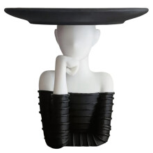 Modern Minimalist Humanoid Key Storage Ornaments, Porch Desktop Decorative Tray, High-End Home Accessories.