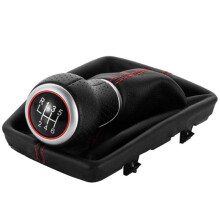 Car Manual Gear 6 Speed Shift Knob Gear Lever with Dust Cover for A4 B6 B7 2000-2008