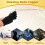6 Divination Tools Kit Set Include Dowsing Rods Copper Spiritual Dowsing Pendulum Board for Finding Water, Detect Gold 2