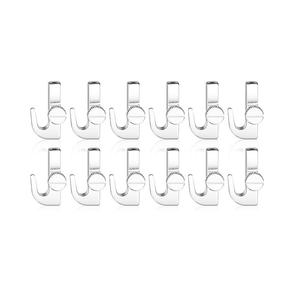 12Pcs Adjustable Hooks For Picture Hanging System Picture Rail Hooks Hangers For Exhibition Art-Gallery Supplies 6033402149774