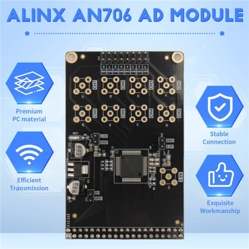 ALINX AN706: 16-Bits AD Module Multi-Channels Simultaneous Sampling for FPGA Board 1