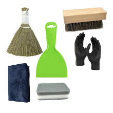 6pcs Headstone Cleaning Kit,Professional Grave Cleaning Kit for Granite, Marble & Stone Graves - Includes Scrub Brushes