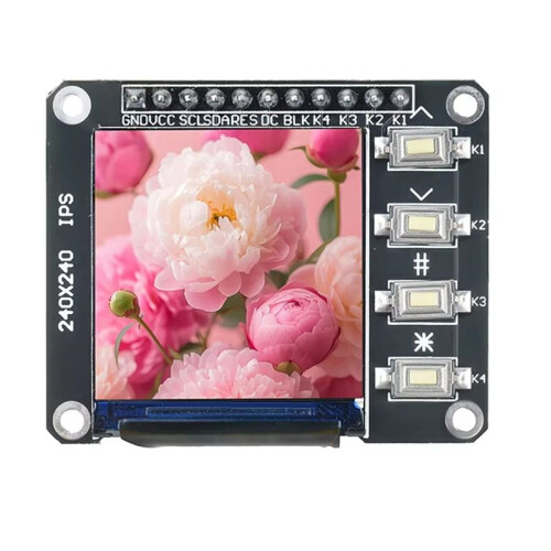 Módulo de Exibição TFT Colorida de 1,3 Polegadas Tela LCD HD 240x240 ST7735 ST7789 1,3 Polegadas