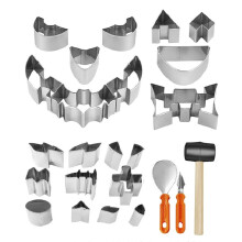 24-Piece Pumpkin Carving Mold Set Halloween Pumpkin Carving Kit Pumpkin Carving Kit DIY Pumpkin Carving Tools