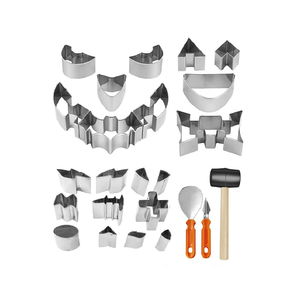 24-Piece Pumpkin Carving Mold Set Halloween Pumpkin Carving Kit Pumpkin Carving Kit Diy Pumpkin Carving Tools 6031119606986