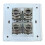 4 Sockets CAT6A RJ45 Faceplate LAN Network Outlet Jack Shielded Ethernet Wall Panel Board 86x86mm Network Installation 1