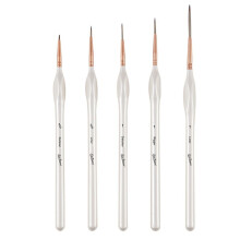 Ultra-Fine  Brush Set for Acrylic Watercolor Drawing Nylon Hook Pen Fine Point Oil Painting Tools Kit White