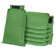 6-Pack Heavy-Duty Canvas Sandbags for Flooding - Secure Buckle Closure, Easy Carry, 13.8'' X 25.6''