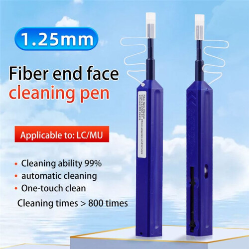 Fiber Optic Cleaning Pen LC/MU End Face Cleaner Cleaning Tool Optical Module Cleaning Adapter Flange Coupler 1