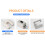 Sewing Machine Light U Shape Industrial Lighting Lamp Magnetic Working Light for Drill Presses Workbenches US Plug 6