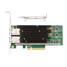 X540-T2 10GbE Dual Port PCIe X8 Server Network Card 4 RJ45 10G NIC 10 Gigabit Ethernet Adapter Card for PC Laptop