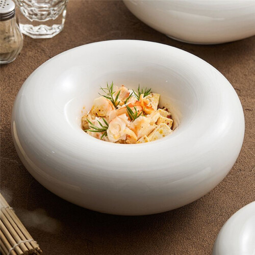 White Tableware Thermal Insulation Plate Special Cold Dishes Personalized Dishes Plates Household Ceramic Tableware 1