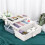 3-Layer Plastic Dividing Storage Box  Organizer with Adjustable Spacers Portable Handled Art Supply Multipurpose 3