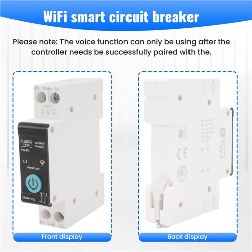 TUYA WIFI  Circuit Breaker Relay  Voltage Current Protector  Meter Voice Remote Control for  Home 1