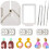 9 Pcs Stud Post Embedding Tool for Polymer Clay Tools, Air Dry Clay Tools for Clay Jewelry 1