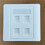 4 Sockets CAT6A RJ45 Faceplate LAN Network Outlet Jack Shielded Ethernet Wall Panel Board 86x86mm Network Installation 3