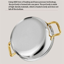 Stainless Steel Frying Pan Non-Stick Soup Pot Wok Home Honeycomb Induction Cooker Stove Stew Kitchen Cookware