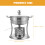 2Pièces Hot Pot Unique Poêle Avec Acier Transparent Durable 10