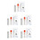 5Pièces Kit Test Grossesse Bovins ABS Facile Rapide Couleurs Assorties 4