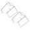 2Pièces Protections Prises Électriques Transparentes ABS Sans Marque 1